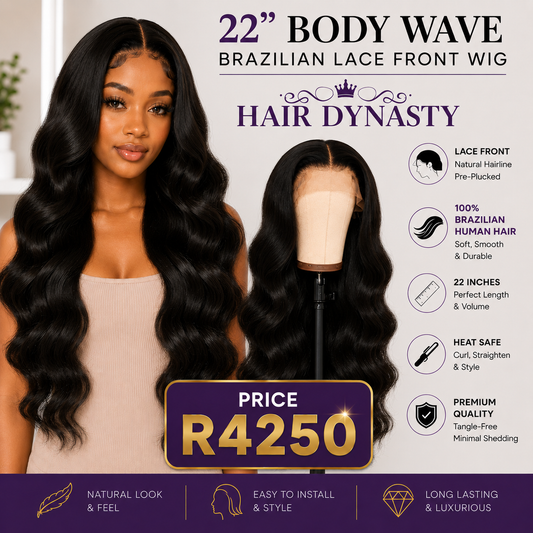 24" Straight Brazilian Lace Front Wig